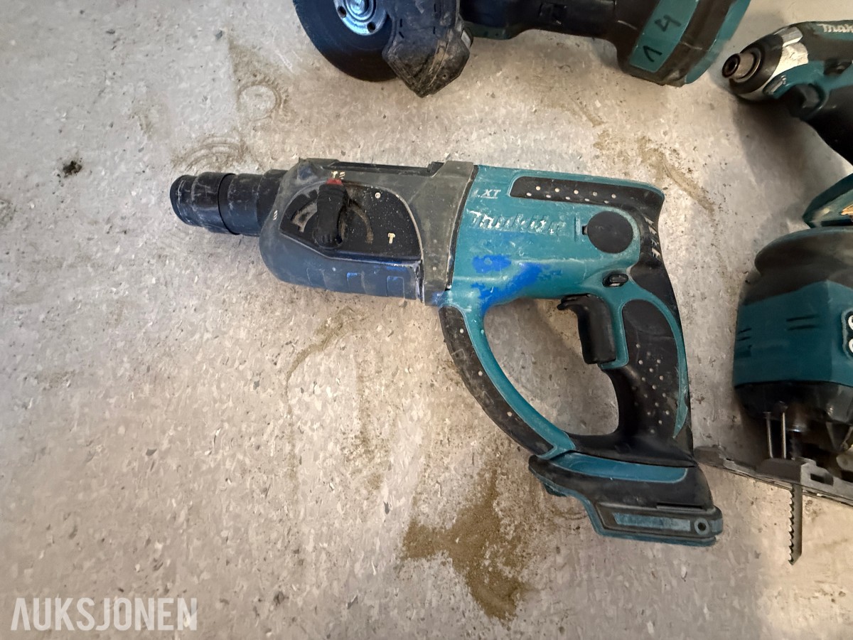 Makita 18V LXT batteriverktøy – 6 maskiner inkl. verktøybag
