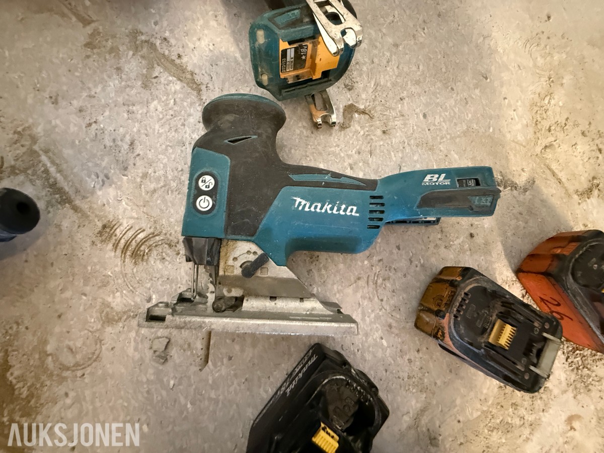 Makita 18V LXT batteriverktøy – 6 maskiner inkl. verktøybag