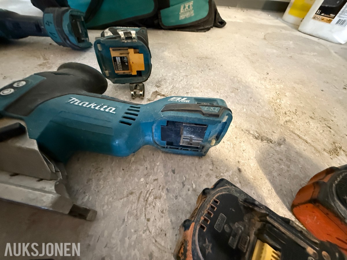 Makita 18V LXT batteriverktøy – 6 maskiner inkl. verktøybag