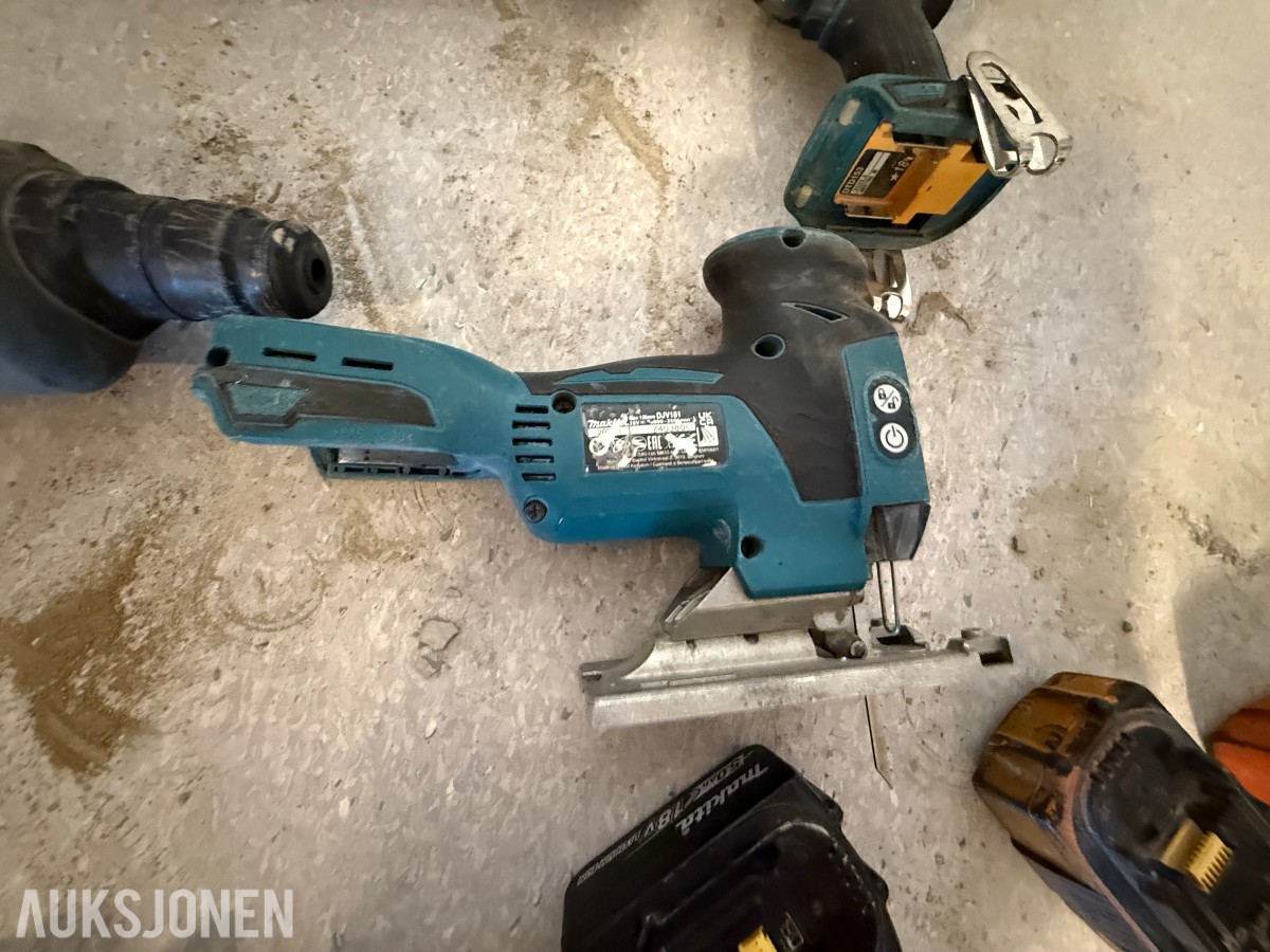 Makita 18V LXT batteriverktøy – 6 maskiner inkl. verktøybag