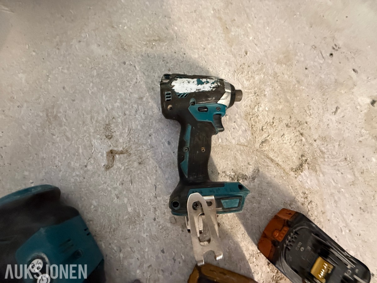 Makita 18V LXT batteriverktøy – 6 maskiner inkl. verktøybag