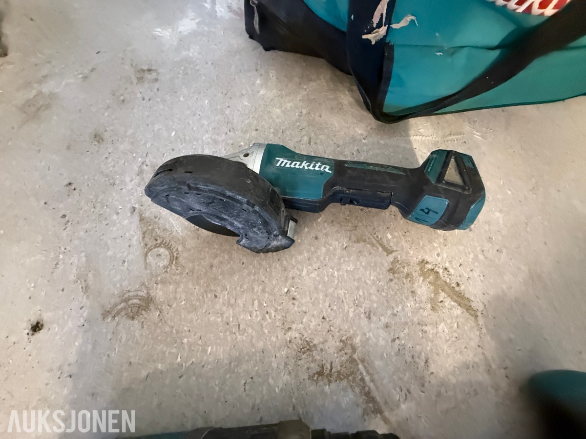 Makita 18V LXT batteriverktøy – 6 maskiner inkl. verktøybag