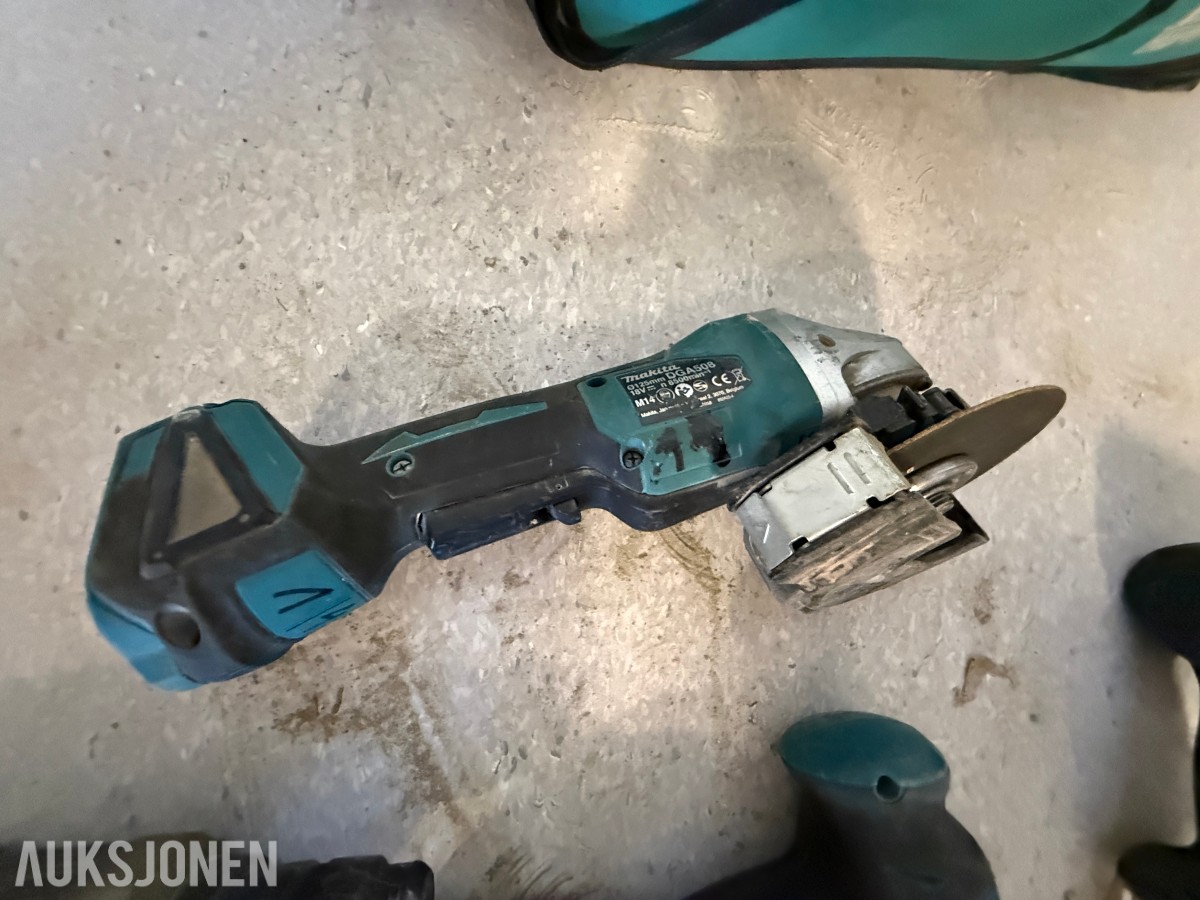 Makita 18V LXT batteriverktøy – 6 maskiner inkl. verktøybag