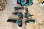 Makita 18V LXT batteriverktøy – 6 maskiner inkl. verktøybag