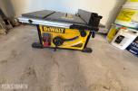 DeWalt bordsag med justerbart anlegg