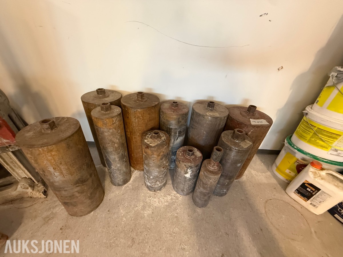 Parti diamantkjernebor / kjerneborkroner i ulike størrelser