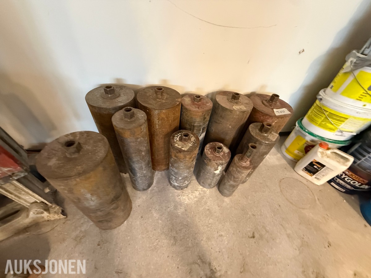 Parti diamantkjernebor / kjerneborkroner i ulike størrelser