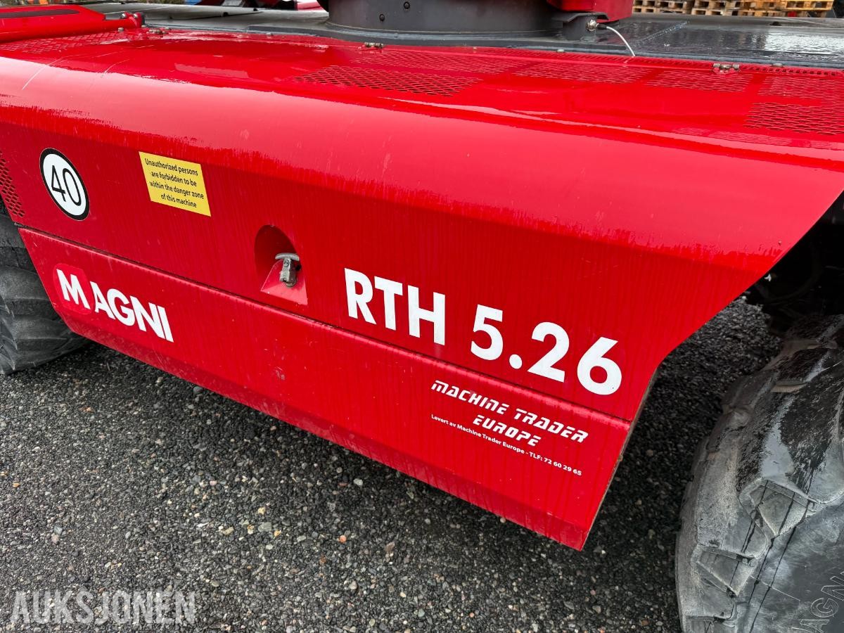 2013 Magni RTH 5.26 teleskoptruck, 2 472 t, personkurv, pallegafler, skuffe, jib og fjernkontroll