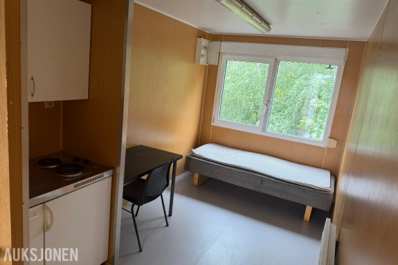 2004 20 fots Uniteam modulcontainer - Boligbrakke - Brakkerigg med dusj, kjøkken, seng og spiseplass