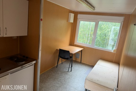2004 20 fots Uniteam modulcontainer - Boligbrakke - Brakkerigg med dusj, kjøkken, seng og spiseplass