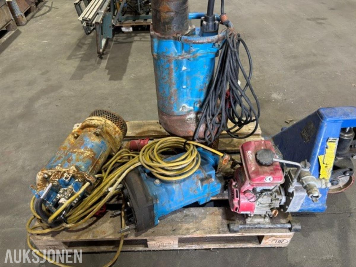 Partiet pumper & tilhørende kabler & slanger
