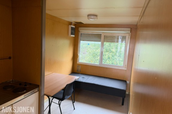 2004 20 fots Uniteam modulcontainer - Boligbrakke - Brakkerigg med dusj, kjøkken, seng og spiseplass