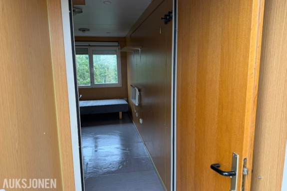 2004 20 fots Uniteam modulcontainer - Boligbrakke - Brakkerigg med dusj, kjøkken, seng og spiseplass