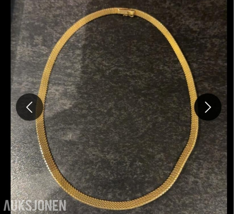 Gull halskjede 36 gram, 14k