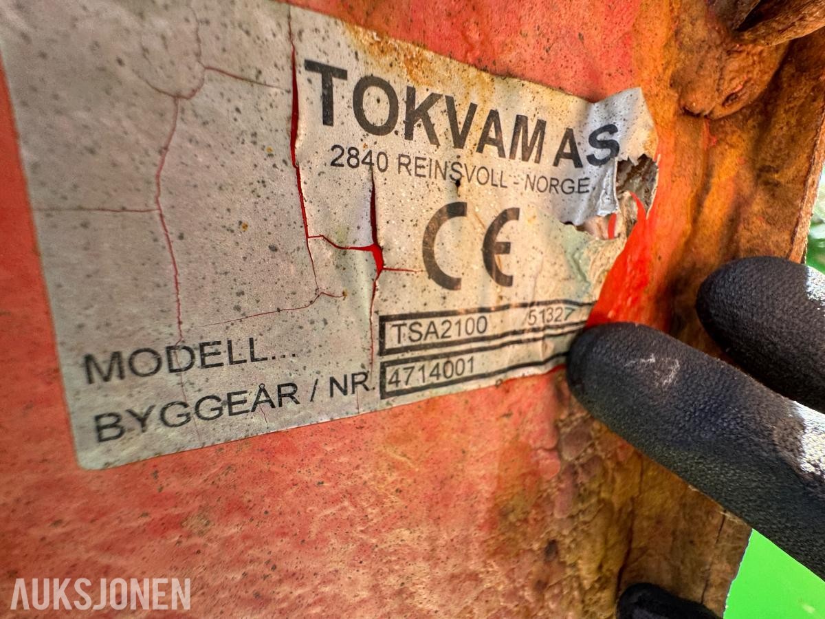 Tokvam TSA 2100 tallerkenspreder med BM feste