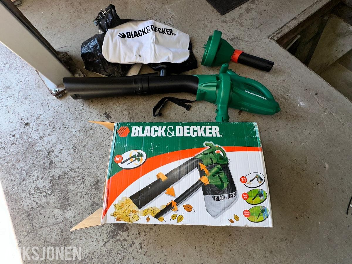 Verktøypakke – Bosch malingssprøyte, Black & Decker løvblåser og vinkelsliper