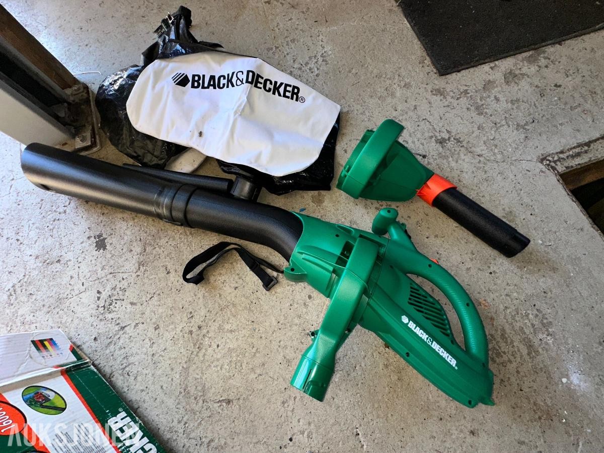 Verktøypakke – Bosch malingssprøyte, Black & Decker løvblåser og vinkelsliper