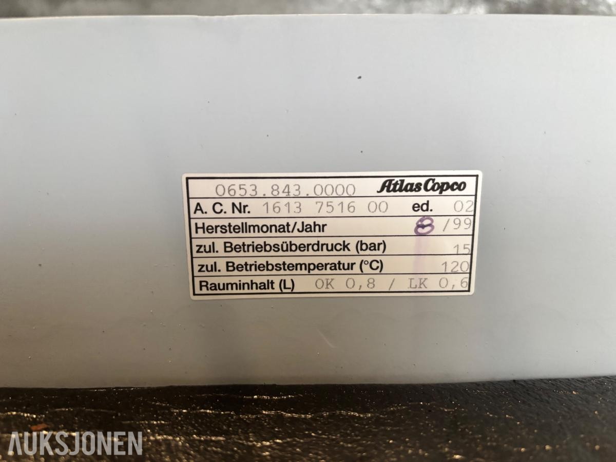 1999 Atlas Copco GA 15 FF skruekompressor 