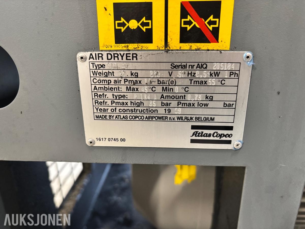 1999 Atlas Copco GA 15 FF skruekompressor 