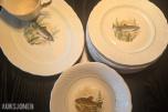 1900 Burleigh Ware fiskeservise i Ironstone Ironstone