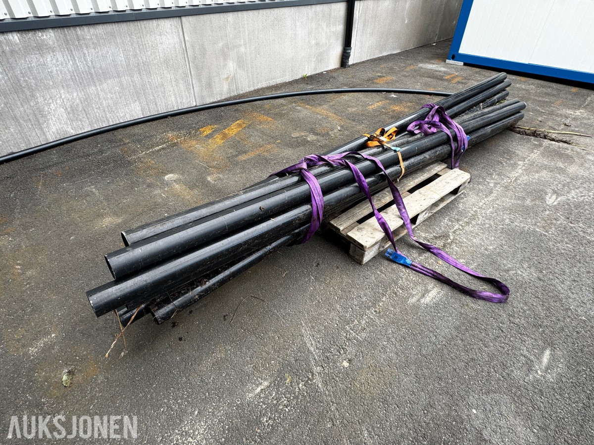 14 stk lakkerte skiltstolper - Ø 89 mm