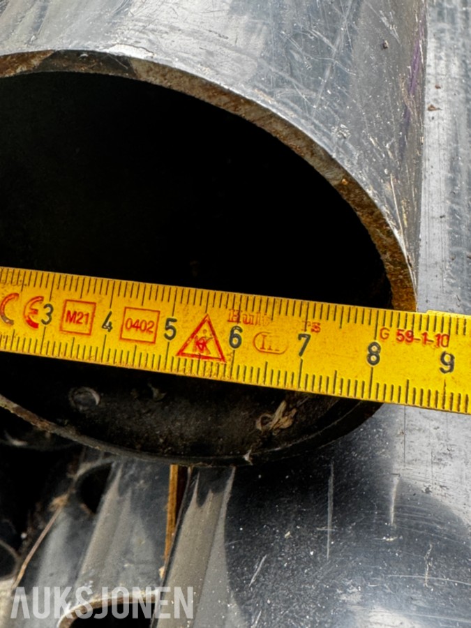 14 stk lakkerte skiltstolper - Ø 89 mm