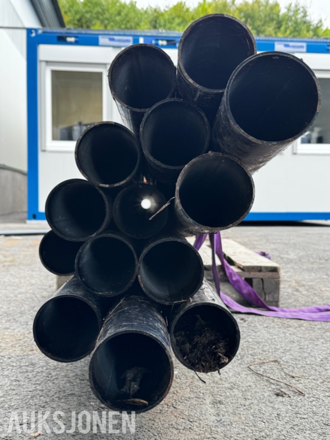14 stk lakkerte skiltstolper - Ø 89 mm