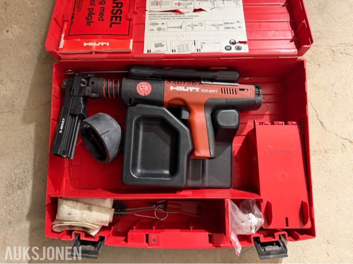 Hilti boltepistol DX 351 m/X-MX27 magasin