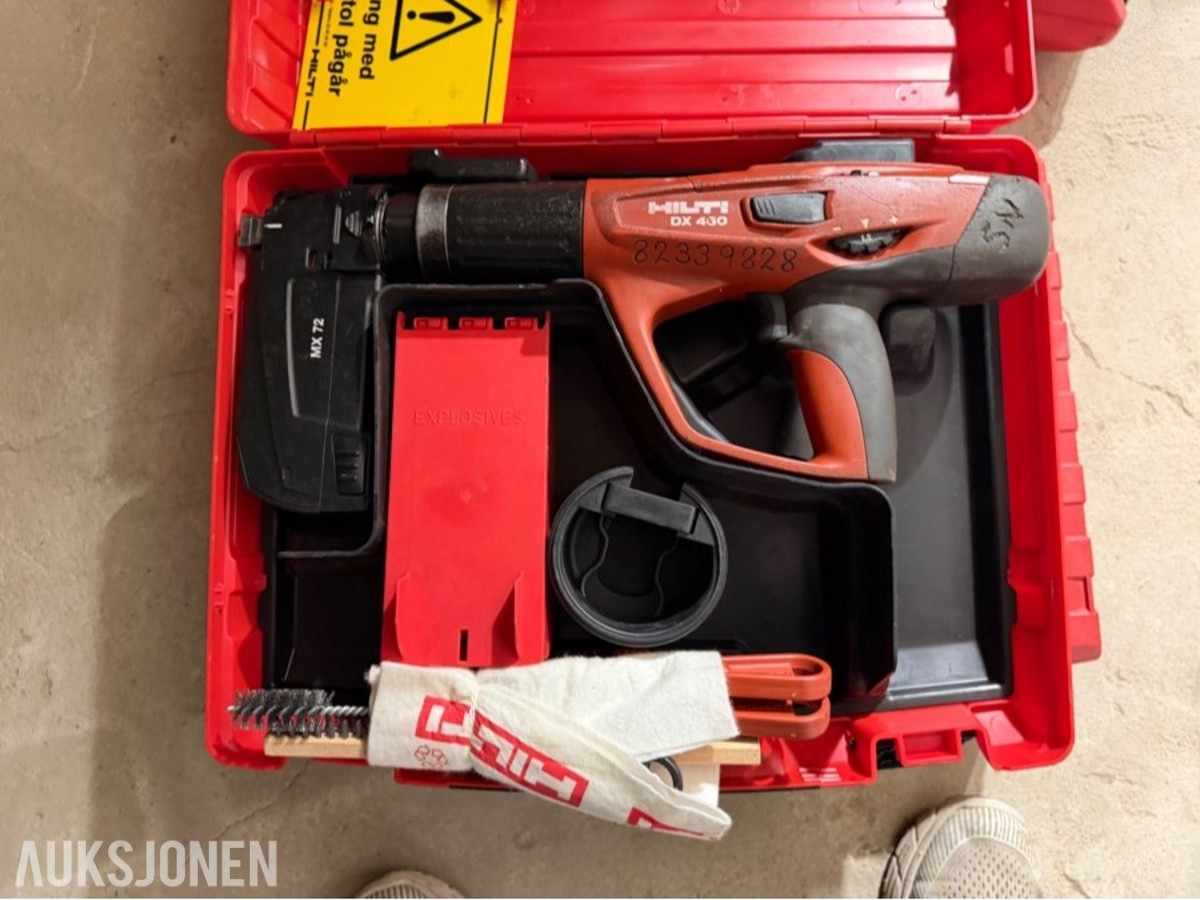 Hilti DX 460 MX boltepistol m/MX-72 magasin.