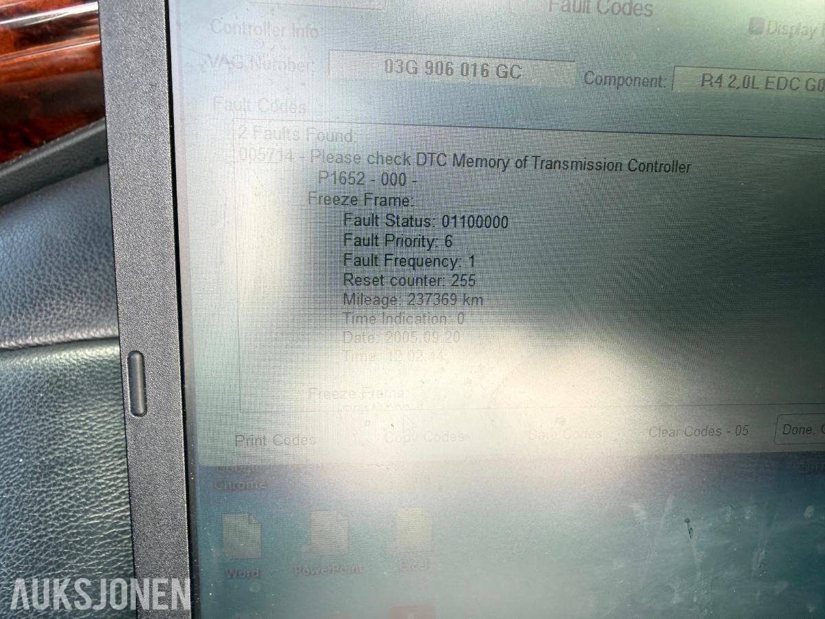 2007 Audi A6 2.0 Diesel, Automat, Skinninteriør, Hengerfeste, Reparasjonsobjekt