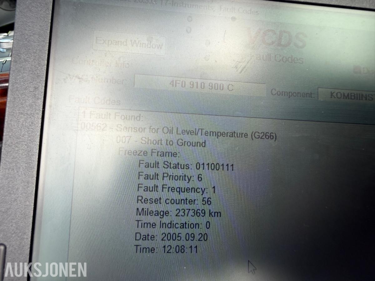2007 Audi A6 2.0 Diesel, Automat, Skinninteriør, Hengerfeste, Reparasjonsobjekt