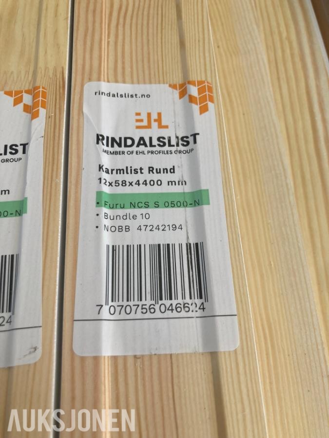 Rindalslist Karm og taklist (264 og 352 meter)