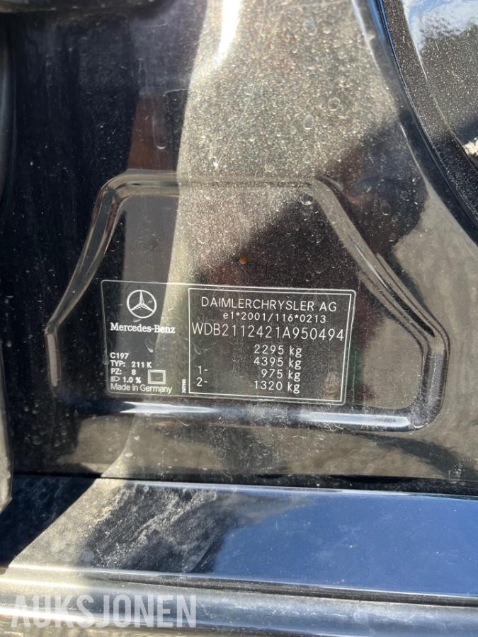2006 Mercedes-Benz E 200 KOMPRESSOR 1.8 Bensin 163hk Automat, Cruisekontroll, Hengerfeste