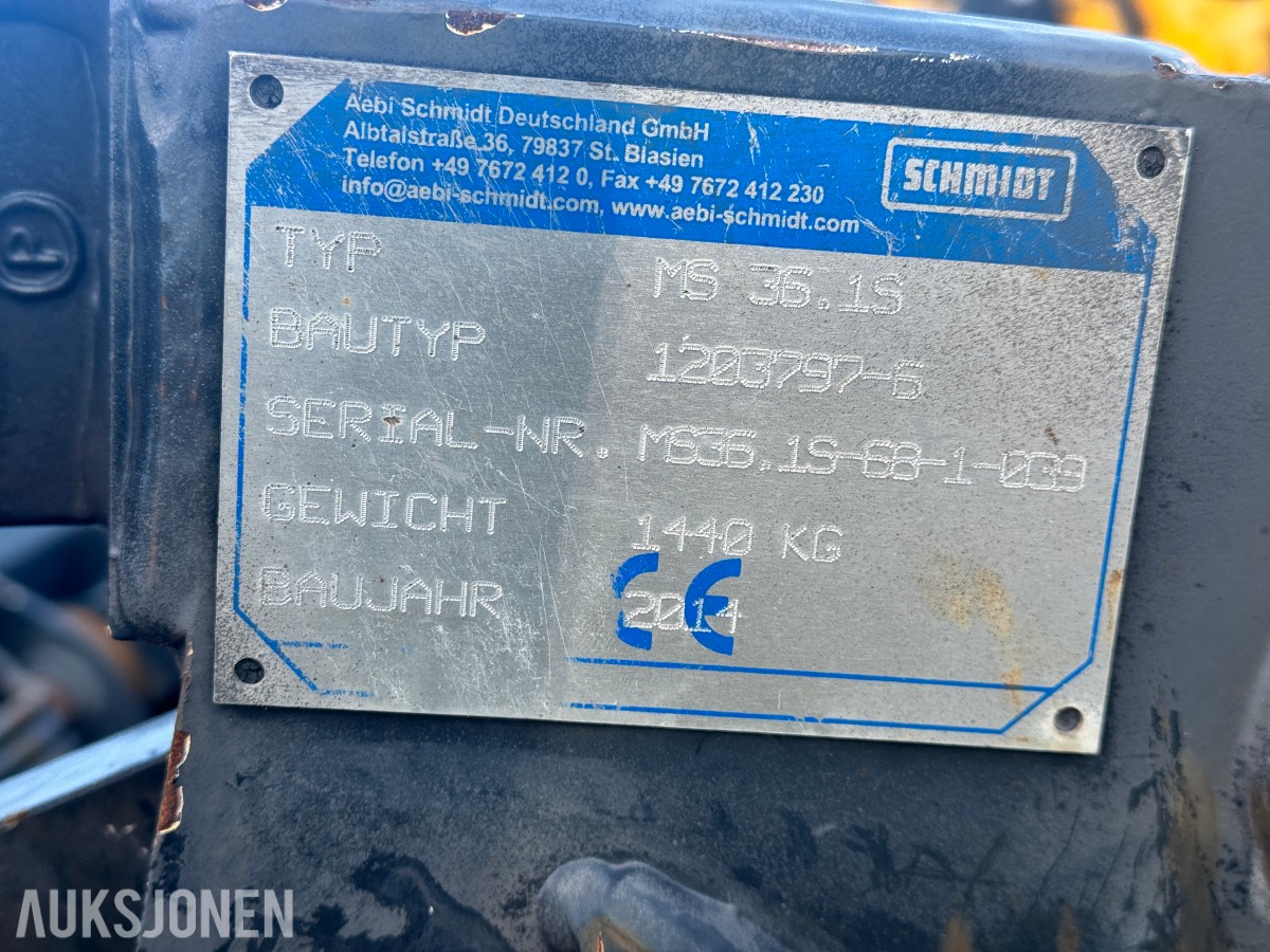 2014 Schmidt Tarron MS-36.1S diagonalplog med gummislaps