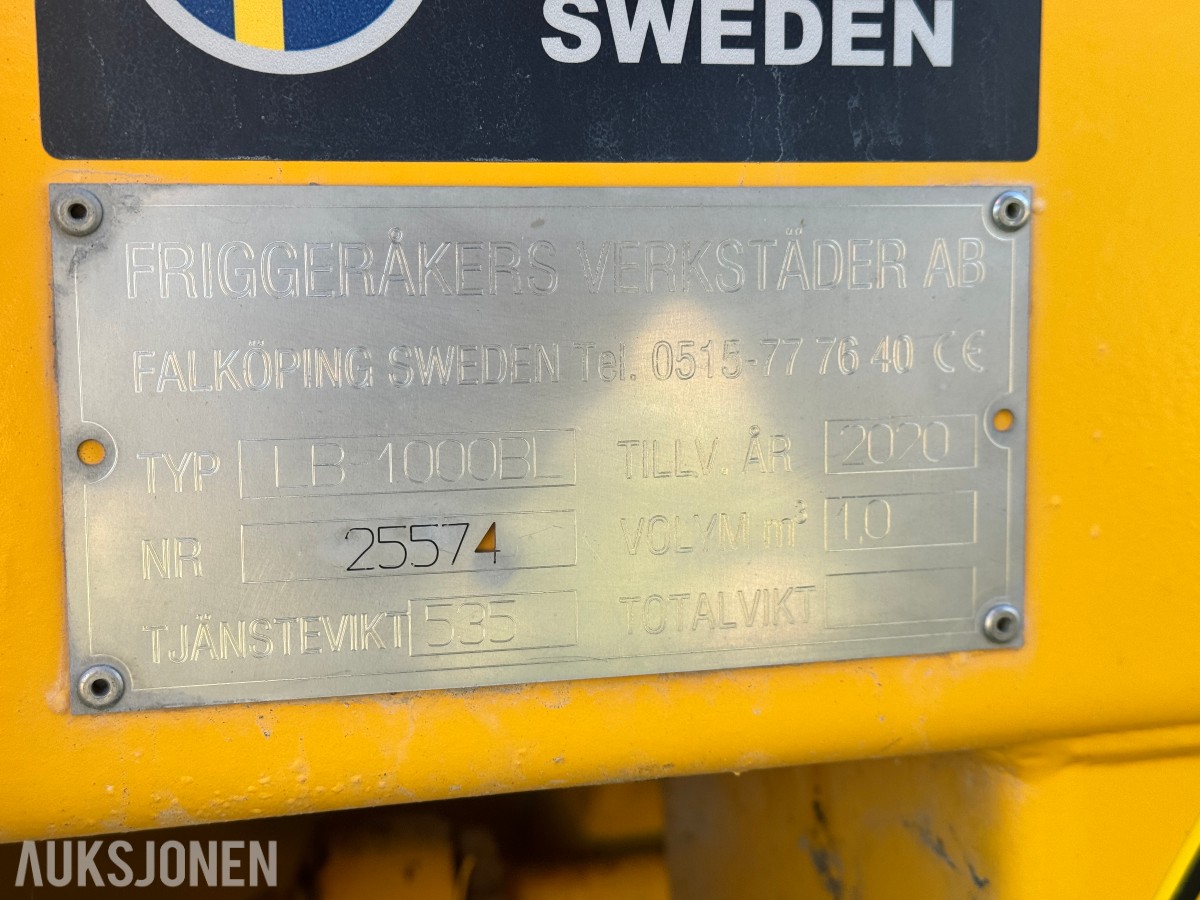 2020 Falköping LB-1000BL spreder for sand og salt