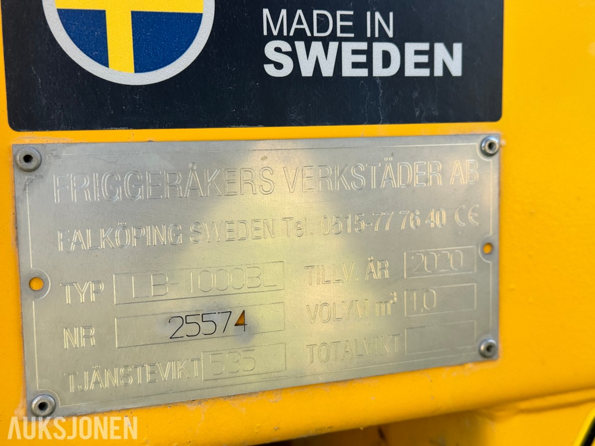 2020 Falköping LB-1000BL spreder for sand og salt