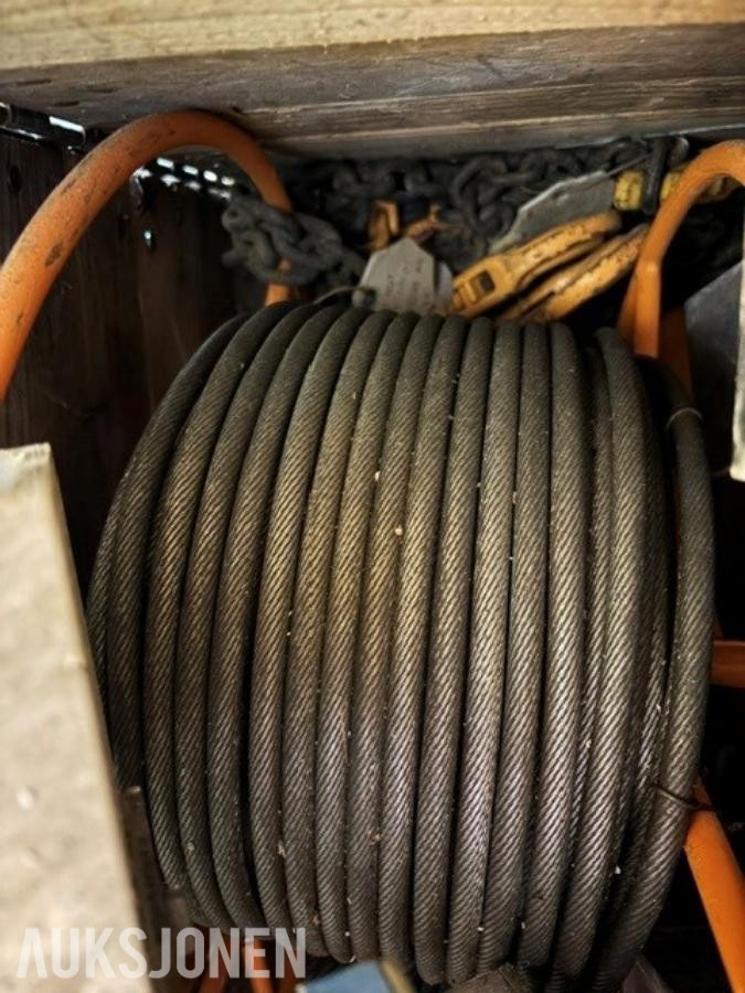 6 stk.Tractel Greifzug vinsjer med styreskap og wire