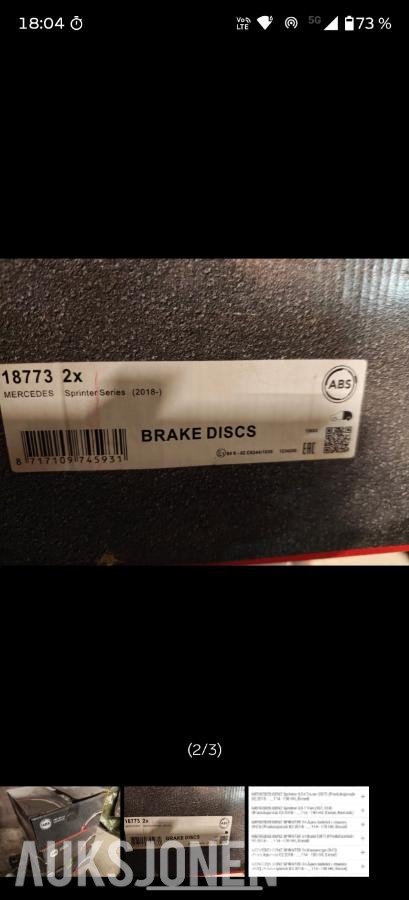 Masse nye/ubrukte Forskjellige bremse deler