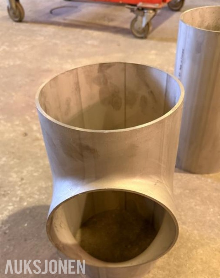 Syrefaste T-bend Ø168,3 x 2,5, 2 stk