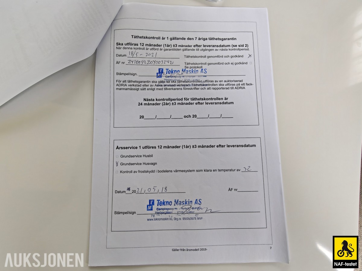 2020 ADRIA ADORA 593 UP - ALDE - DOBBELTSENG - DUSJ - KJØLESKAP M/FRYS