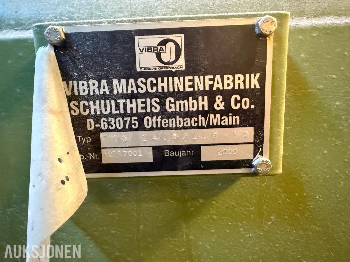 2000 VIBRA Schultheis FRO vibrasjonsmater / rørtransportør – med styring