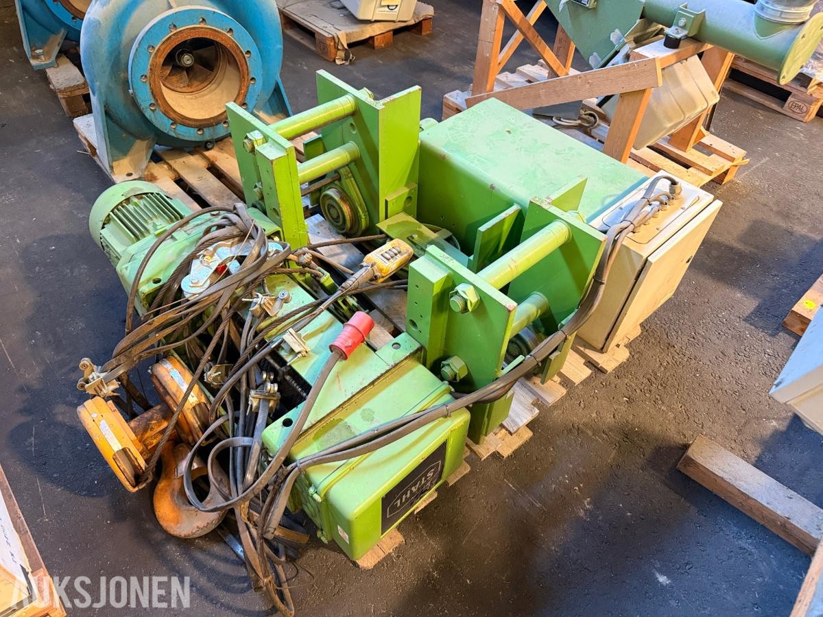 STAHL Elektrisk traversvogn / wiretalje med 2 løfteverk
