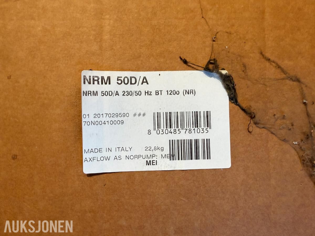 Calpeda 3 stk. NRM 50D/A in-line sirkulasjonspumper – DN50 – 230V