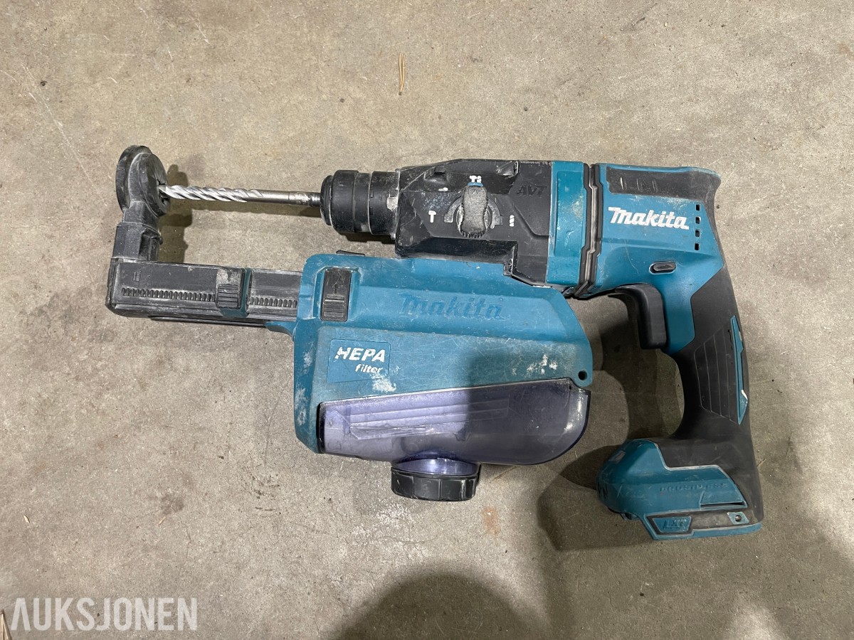 Kasse med makita verktøy