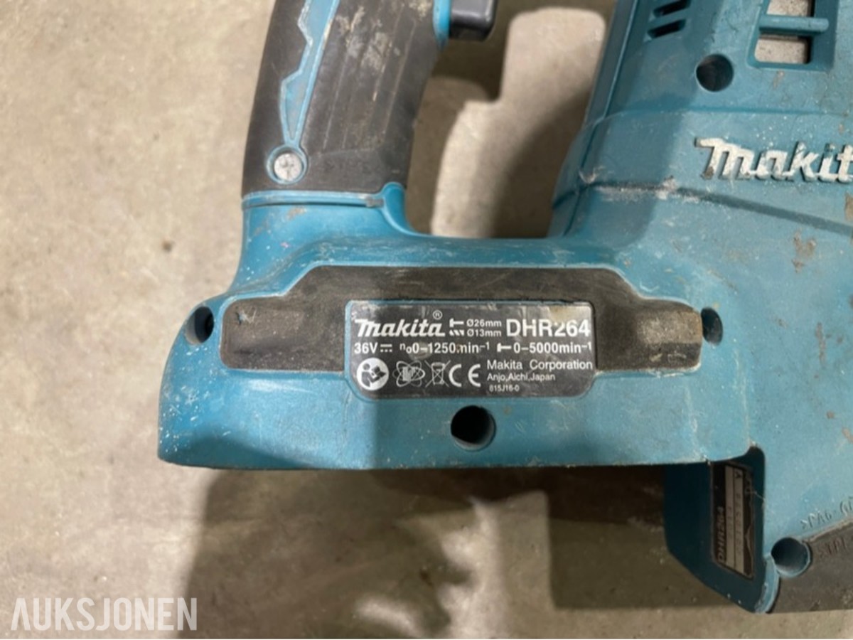 Kasse med makita verktøy
