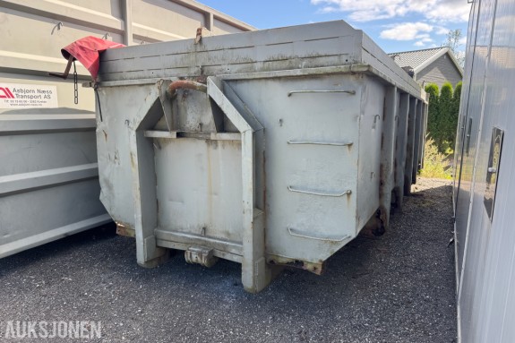 KROKCONTAINER I STÅL MED BAKLEM