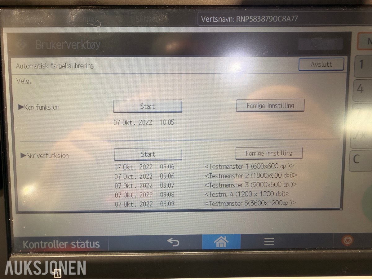 Nashuatec / Ricoh MP C4504exSP A3 farge multifunksjonsmaskin med etterbehandler