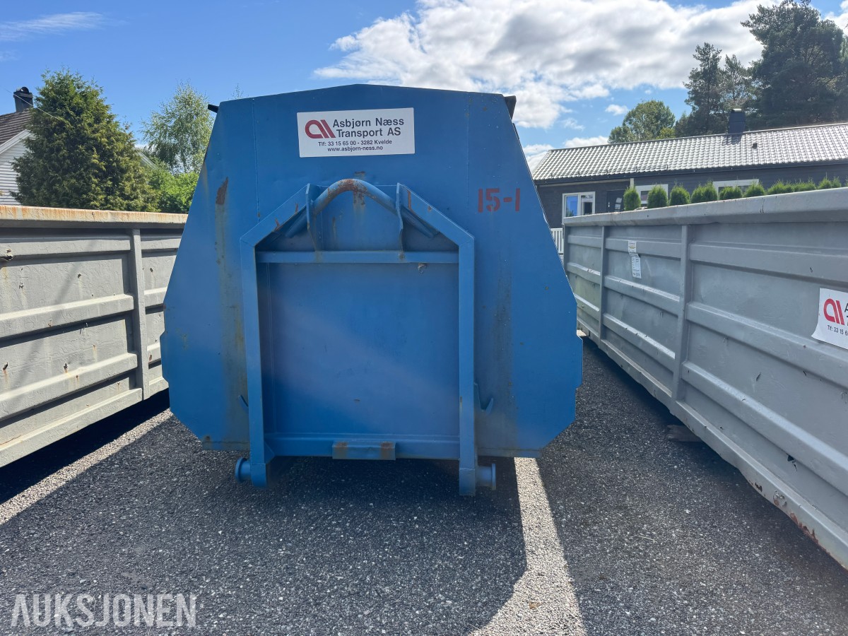 SØPPELCONTAINER / KROKCONTAINER CA. 15 M³