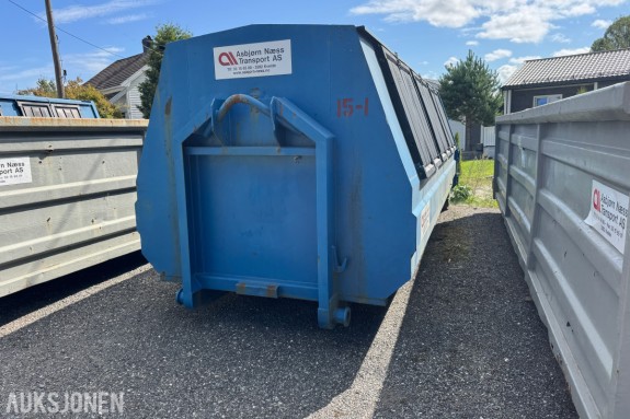 SØPPELCONTAINER / KROKCONTAINER CA. 15 M³
