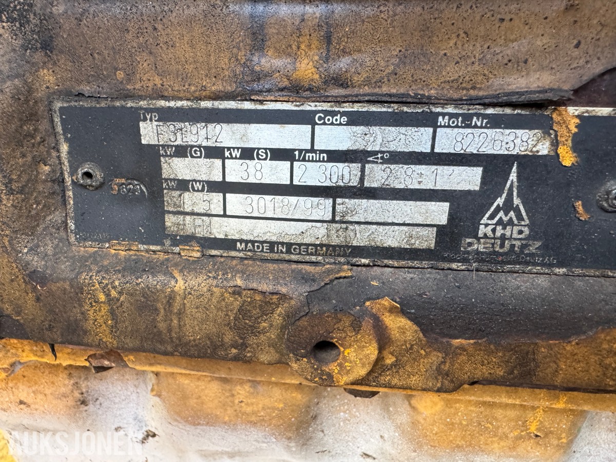 BETONGPUMPE MED DEUTZ DIESELMOTOR